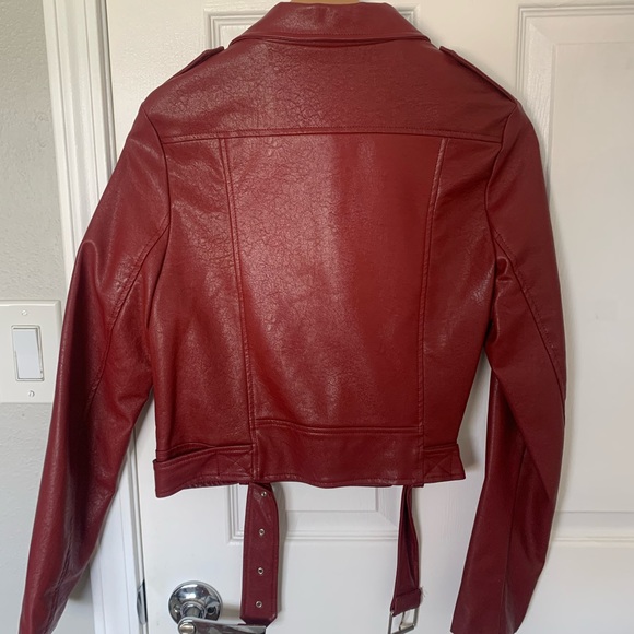 Misguided Jacket “Blood Red” worn once, excellent condition - Picture 3 of 3